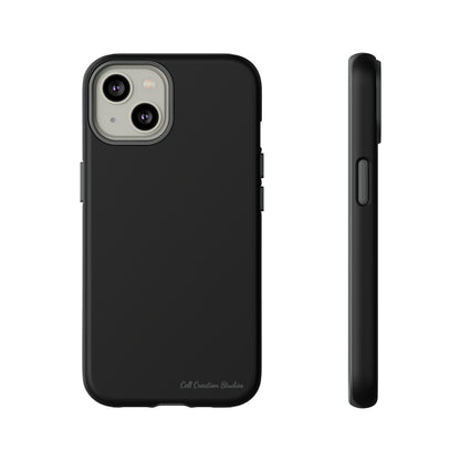 "Stealth Black Defender" -Tough iPhone Cases