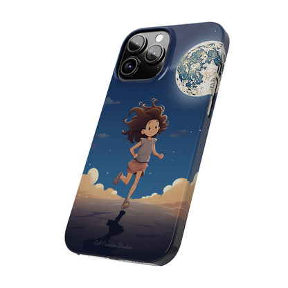 Introducing the "Moonlit Runner" Cell Phone Case – Embrace Adventure with a Captivating Moonlit Design -Slim Phone Cases