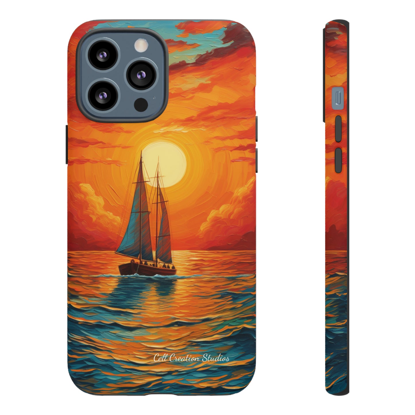 "Sailboat Sunset" - Tough iPhone Cases