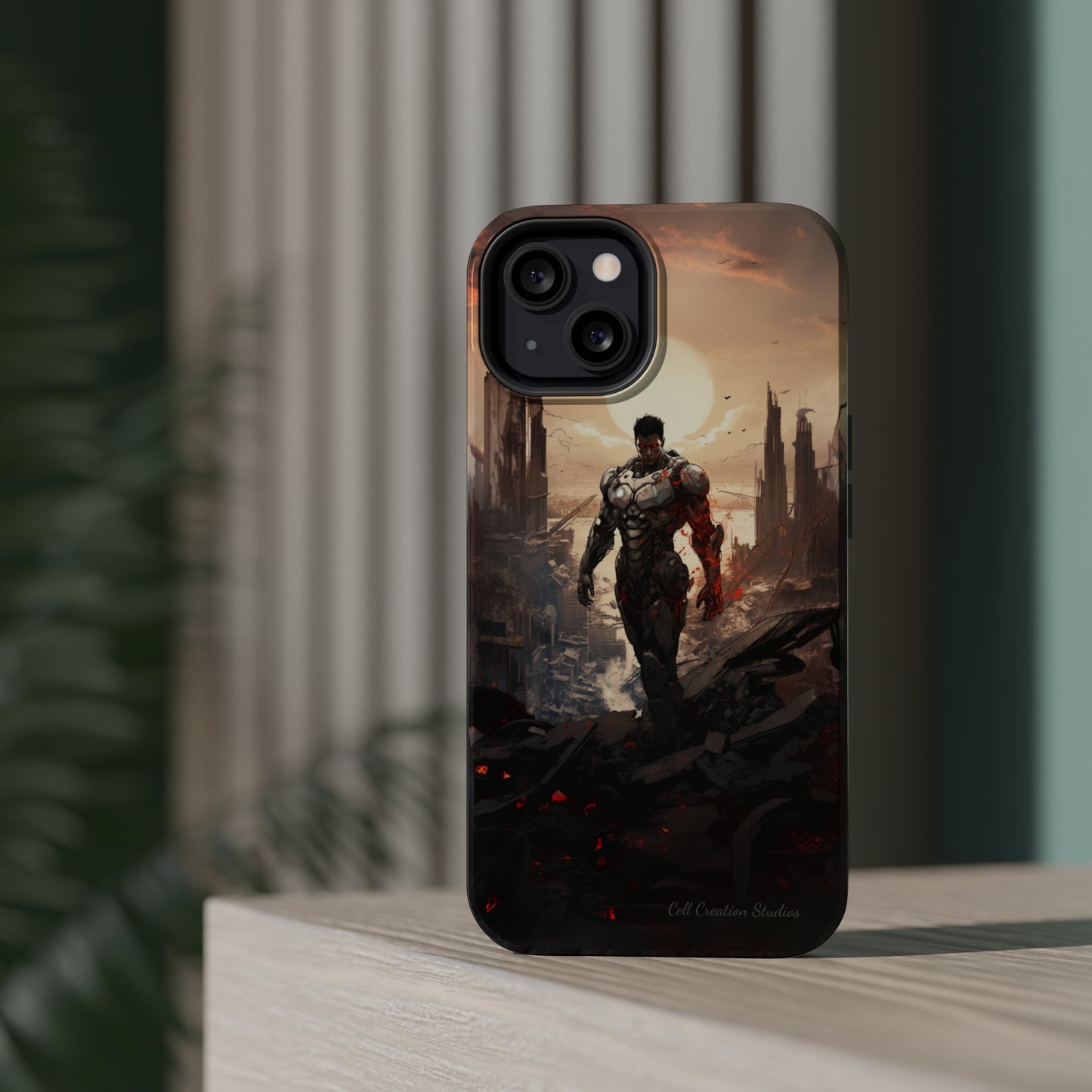 Introducing the "Cyber Guardian" Cell Phone Case – Embrace Futuristic Heroism -MagSafe Tough Cases