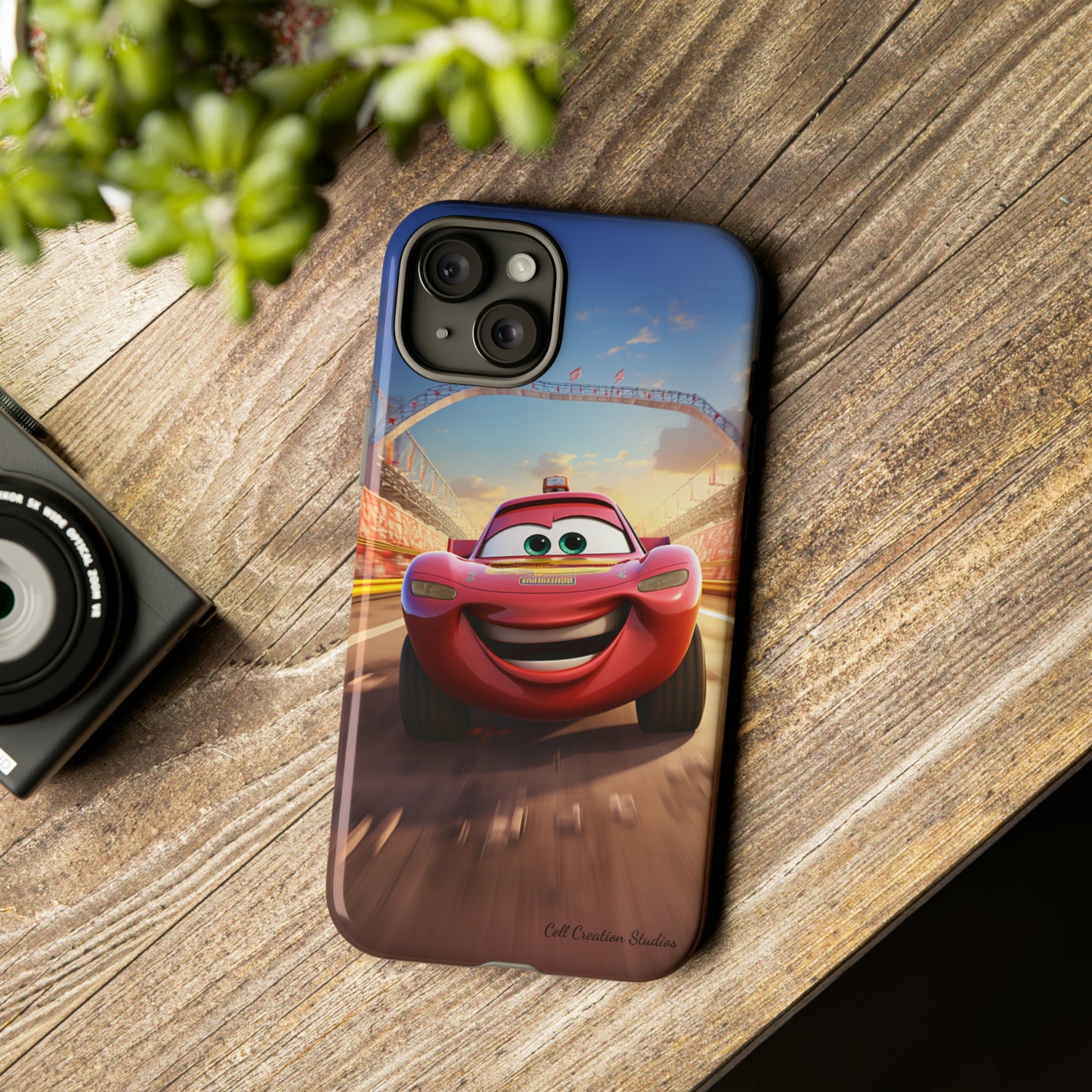 The "Smiling Red Racer" Phone Case -Tough Cases