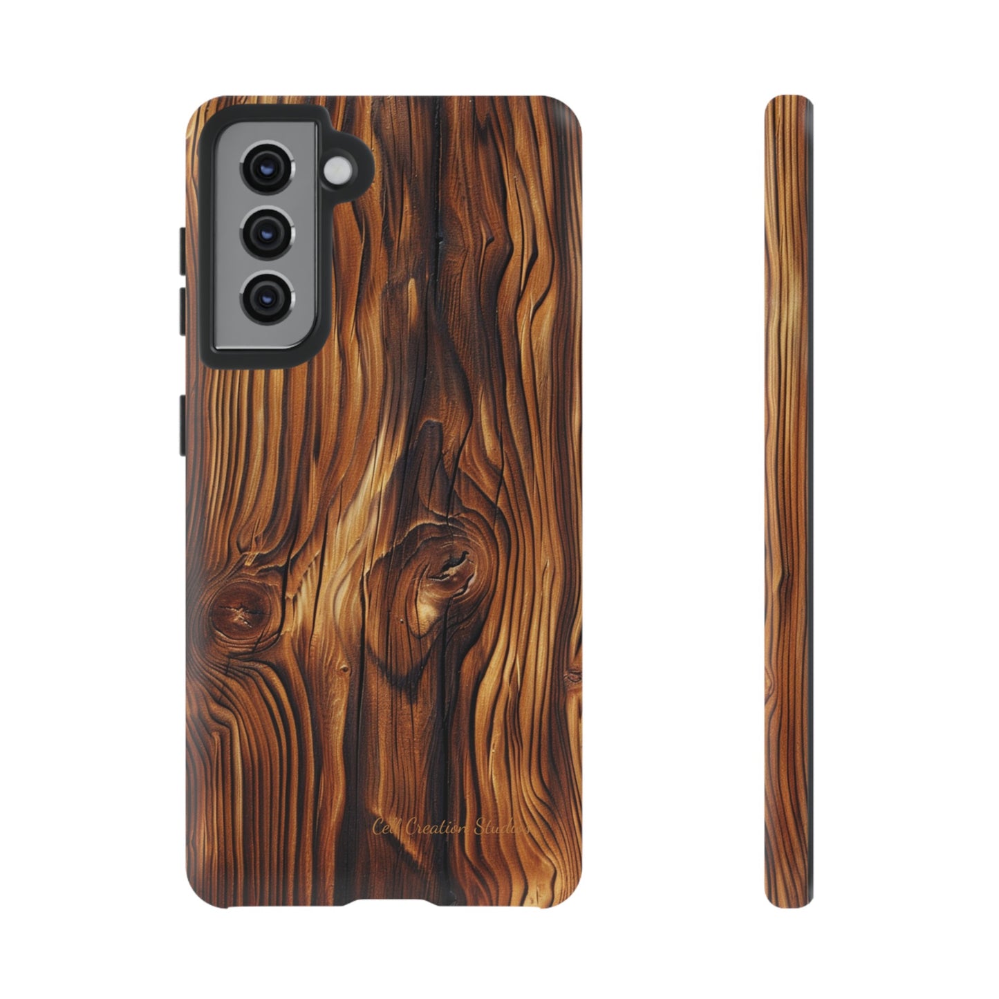 "Wood Grain Elegance" Tough Samsung Galaxy Cases