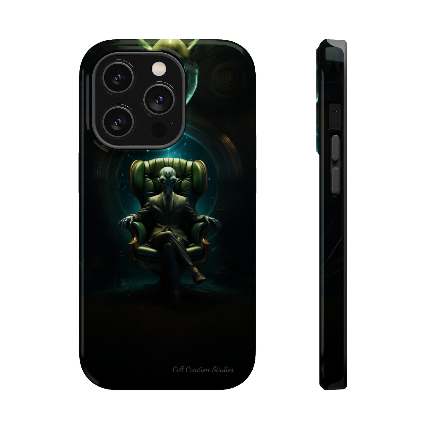 Introducing the "Galactic Advisor" Cell Phone Case - Embrace Alien Wisdom -MagSafe Tough Cases