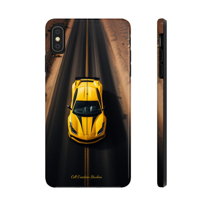 Introducing the "Desert Speedster" Cell Phone Case – Feel the Thrill of a Ferrari Racing through the Desert! -Tough Phone Cases