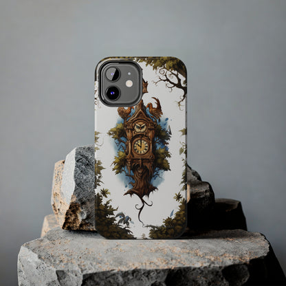 Introducing the "Timeless Charm Cuckoo Clock" Cell Phone Case – Embrace Vintage Elegance -Tough Phone Cases