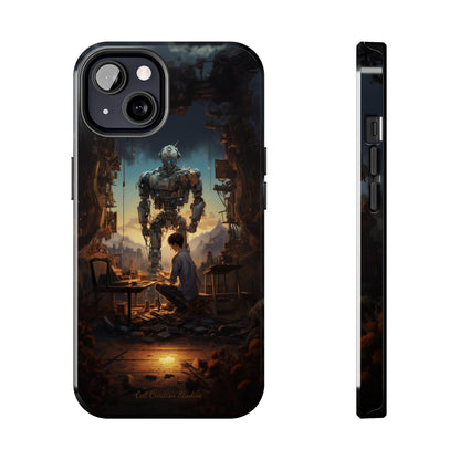 Introducing the "Mechanical Bond" Cell Phone Case – Witness a Captivating Moment of Giant Robot and Boy -Tough Phone Cases