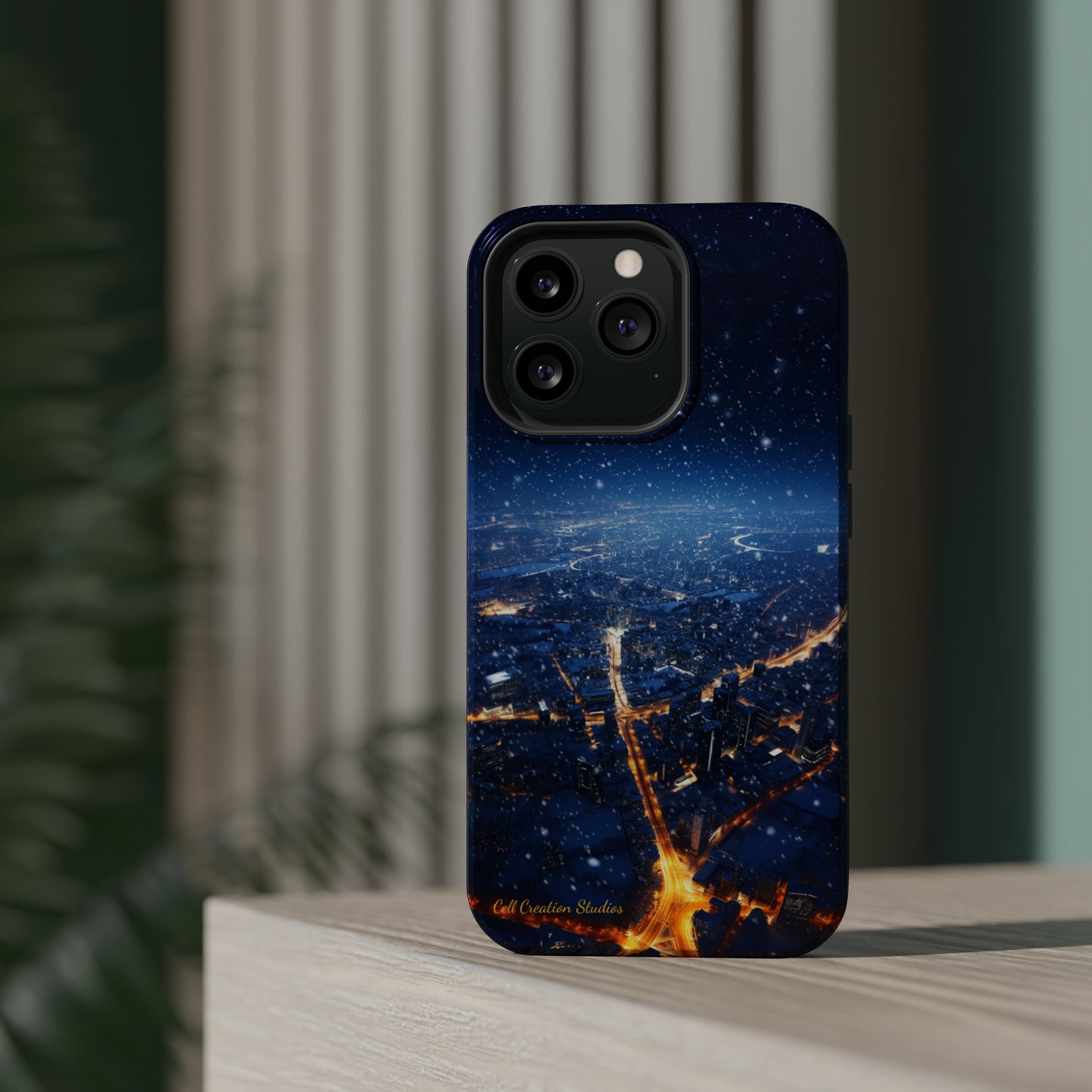 "Urban Snowfall Glow" -MagSafe Tough iPhone Cases