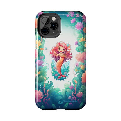 "Pink Seaflower Mermaid" -Tough iPhone Cases