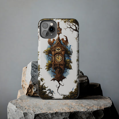 Introducing the "Timeless Charm Cuckoo Clock" Cell Phone Case – Embrace Vintage Elegance -Tough Phone Cases