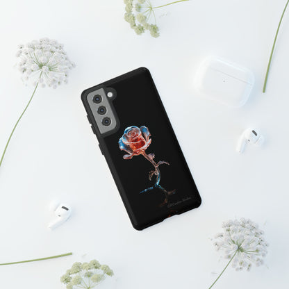 The "Glass Rose Elegance" Phone Case-Tough Cases