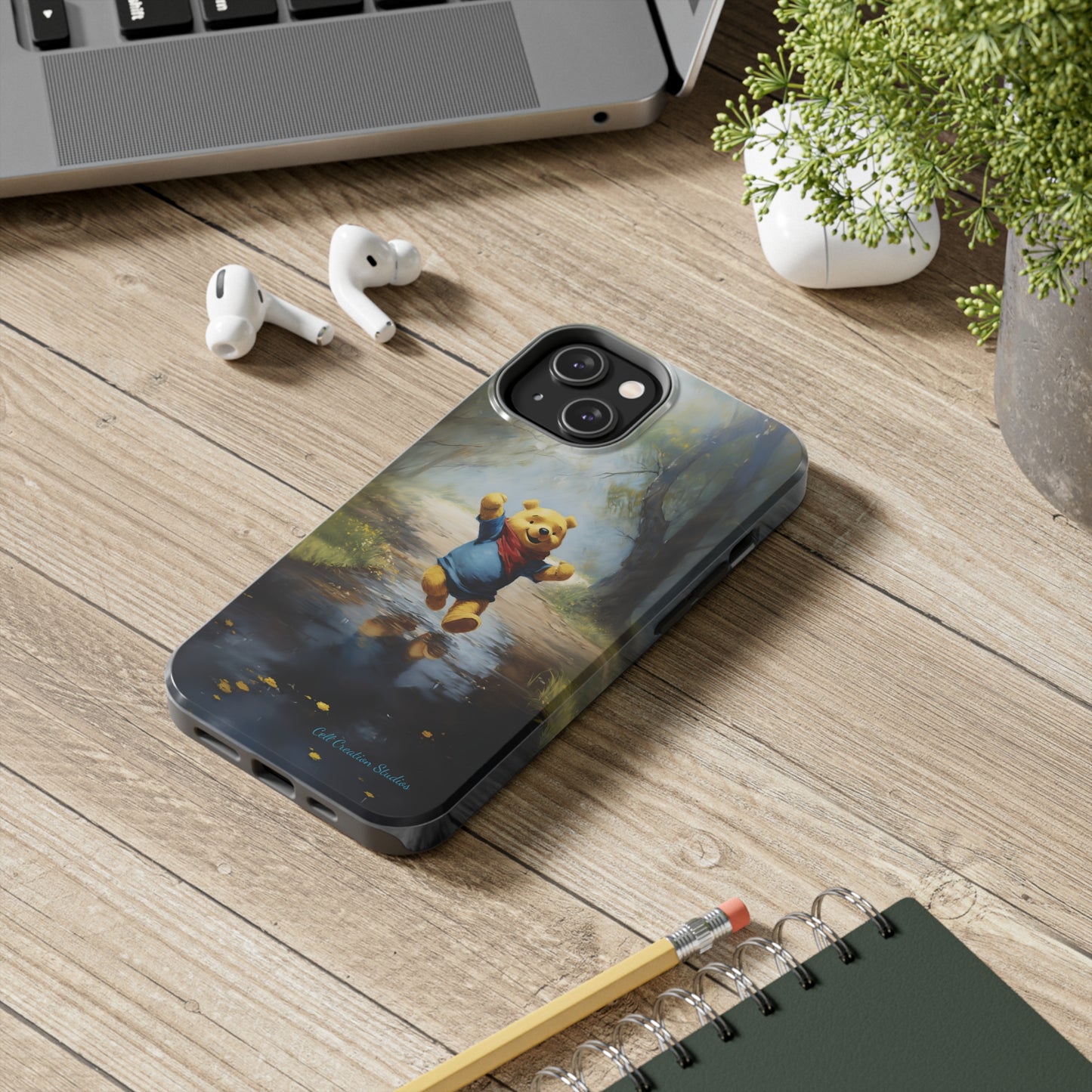 Introducing the "Winnie-The-Pooh Puddle Splash" Cell Phone Case – A Splash of Nostalgic Fun -Tough Phone Cases