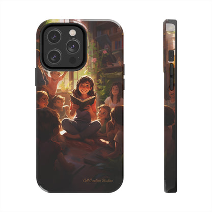 Introducing the "Inspiring Teacher's Tale" Cell Phone Case – Capture the Joy of Storytime -Tough Phone Cases