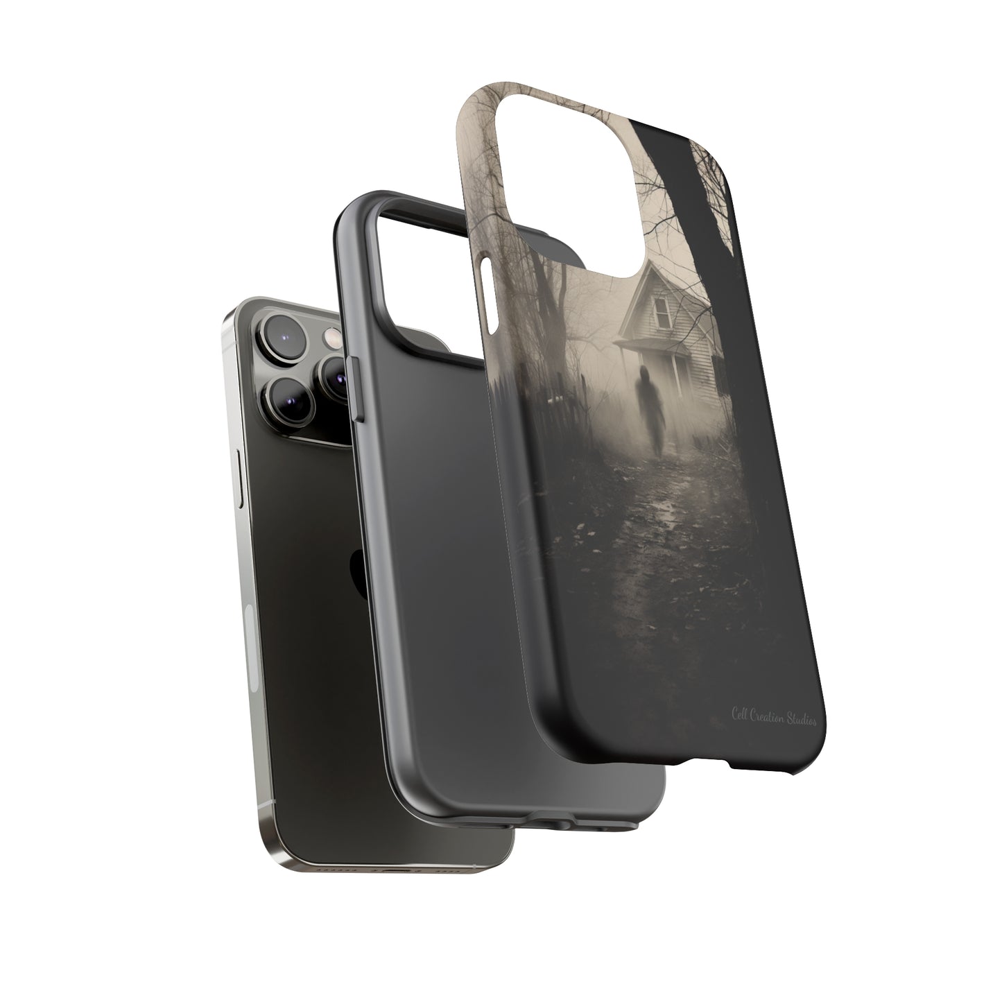 Introducing the "Ethereal Encounter" Cell Phone Case – Unveil the Mystery of the Ghostly Presence -Tough Cases