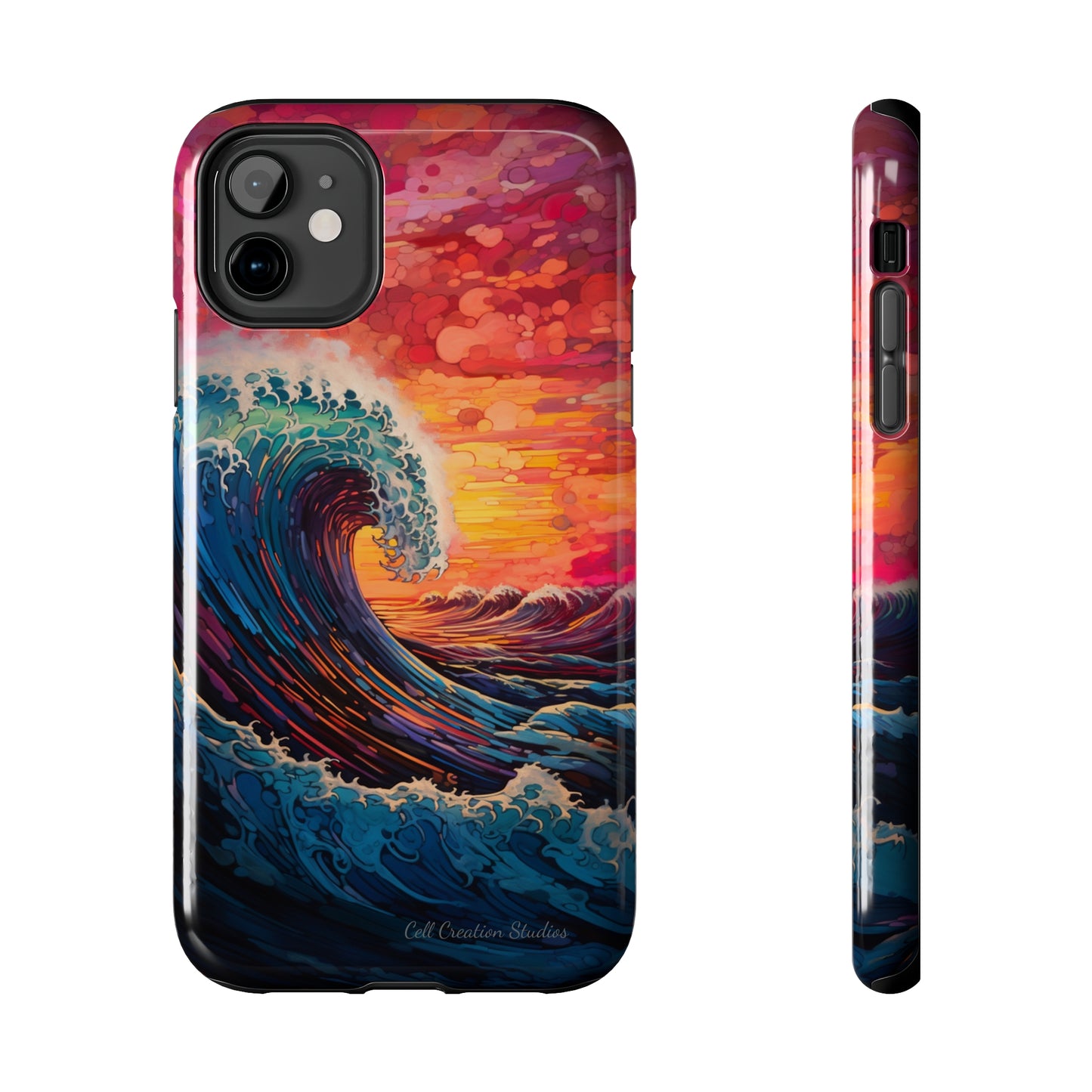 "Colorful Ocean Wave" Cell Phone Case -Tough Phone Cases