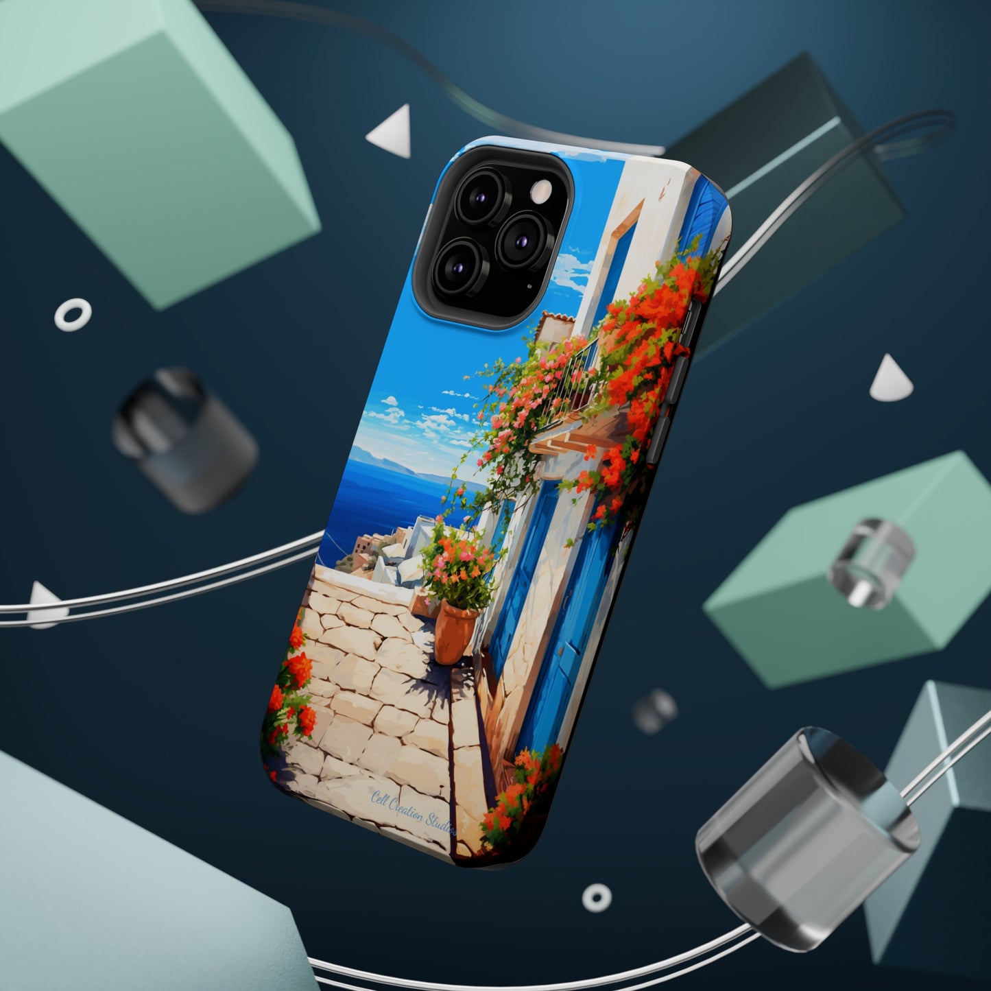 "Mediterranean Bliss Horizon" -MagSafe Tough iPhone Cases