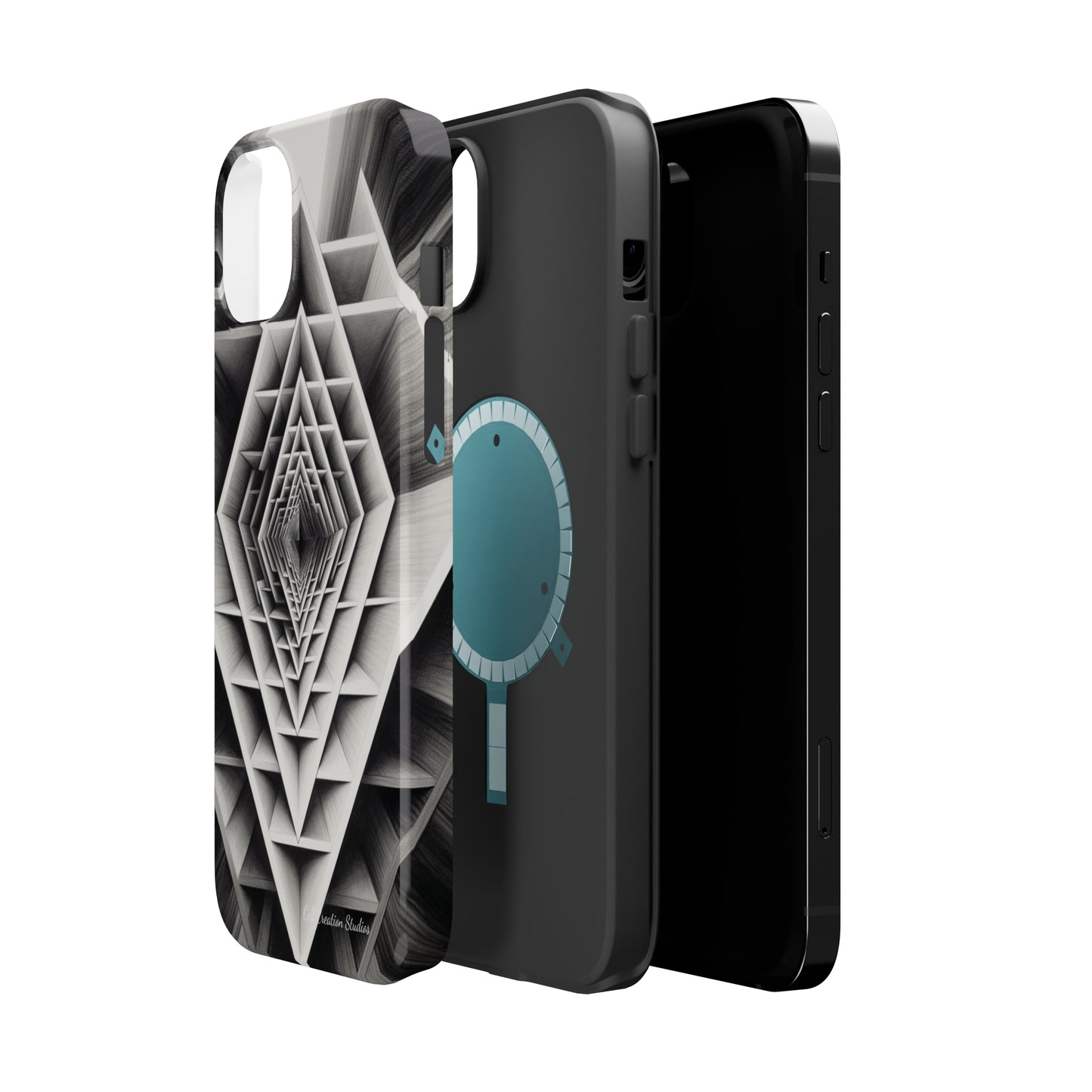 The "Geometric Triangle" Cell Phone Case -MagSafe Tough Cases