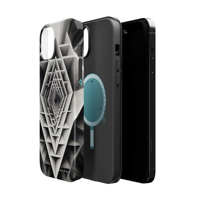 The "Geometric Triangle" Cell Phone Case -MagSafe Tough Cases