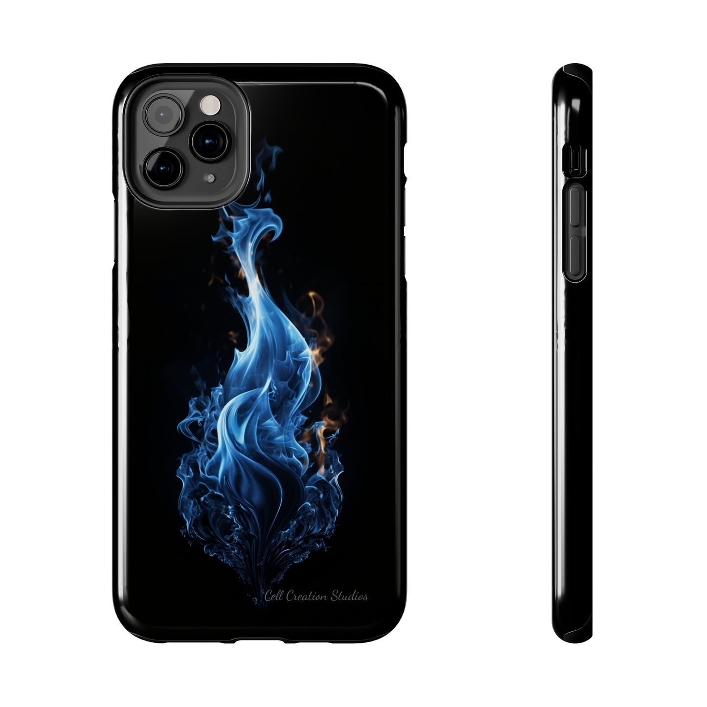 "Blue Flame" Phone Case: Ignite Your Style with Fiery Elegance -Tough Phone Cases