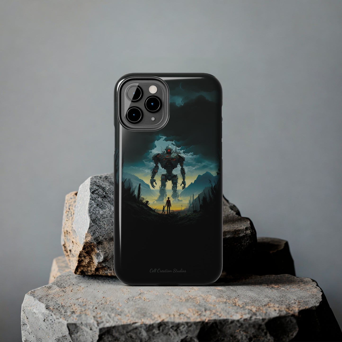 Introducing the "Rising Titan" Cell Phone Case – Witness the Astonishing Emergence of a Giant Robot! -Tough Phone Cases