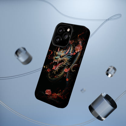 Introducing the "Mystical Japanese Dragon" Cell Phone Case – Unleash the Dragon's Power -MagSafe Tough Cases