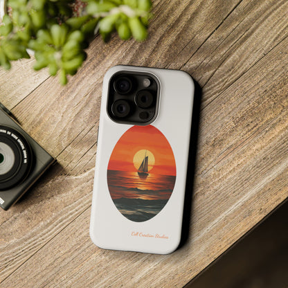 "Sailboat Sunset Serenity" -MagSafe Tough iPhone Cases