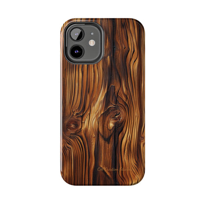 "Wood Grain Elegance" -Tough iPhone Cases