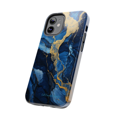 "Azure Elegance Marble" -Tough iPhone Cases