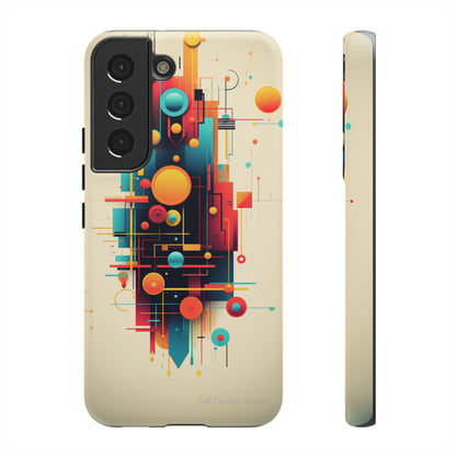 The "Colorful Geometric Pattern" Cell Phone Case- Elevate Your Phone's Look -Tough Cases
