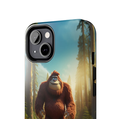 The "Trail Trekker" Bigfoot Cartoon Phone Case -Tough Phone Cases