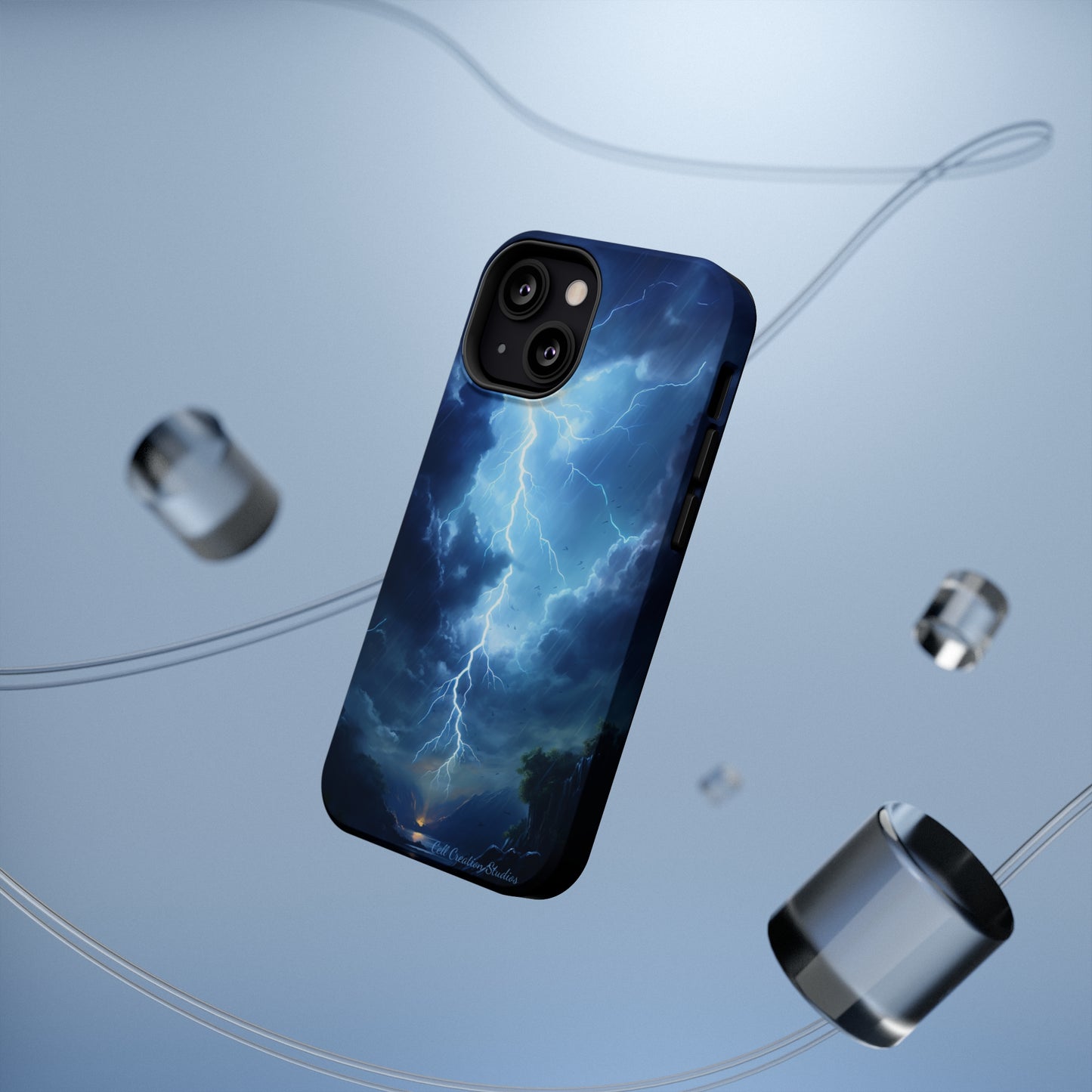 Introducing the "Stormy Serenity" Cell Phone Case – Embrace Nature -MagSafe Tough Cases