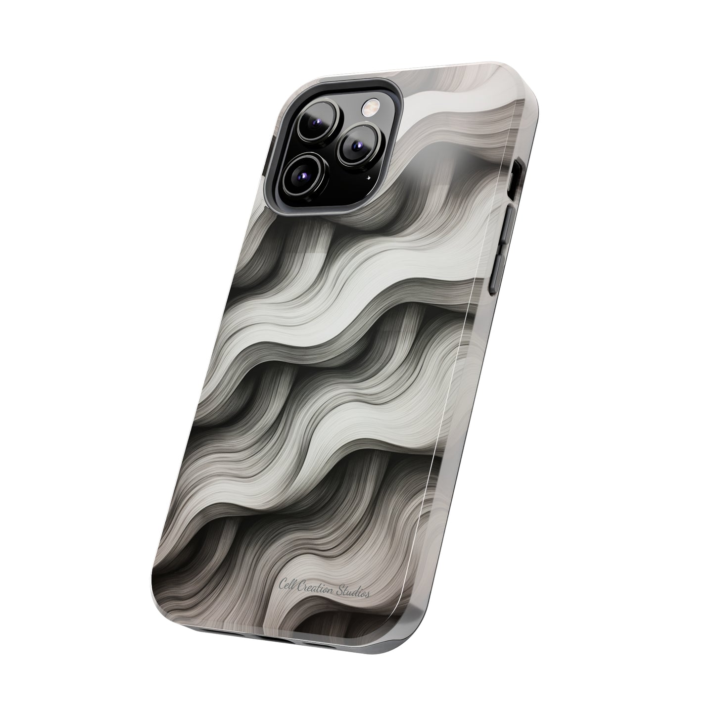 The "Geometric Waves" Cell Phone Case -Tough Phone Cases