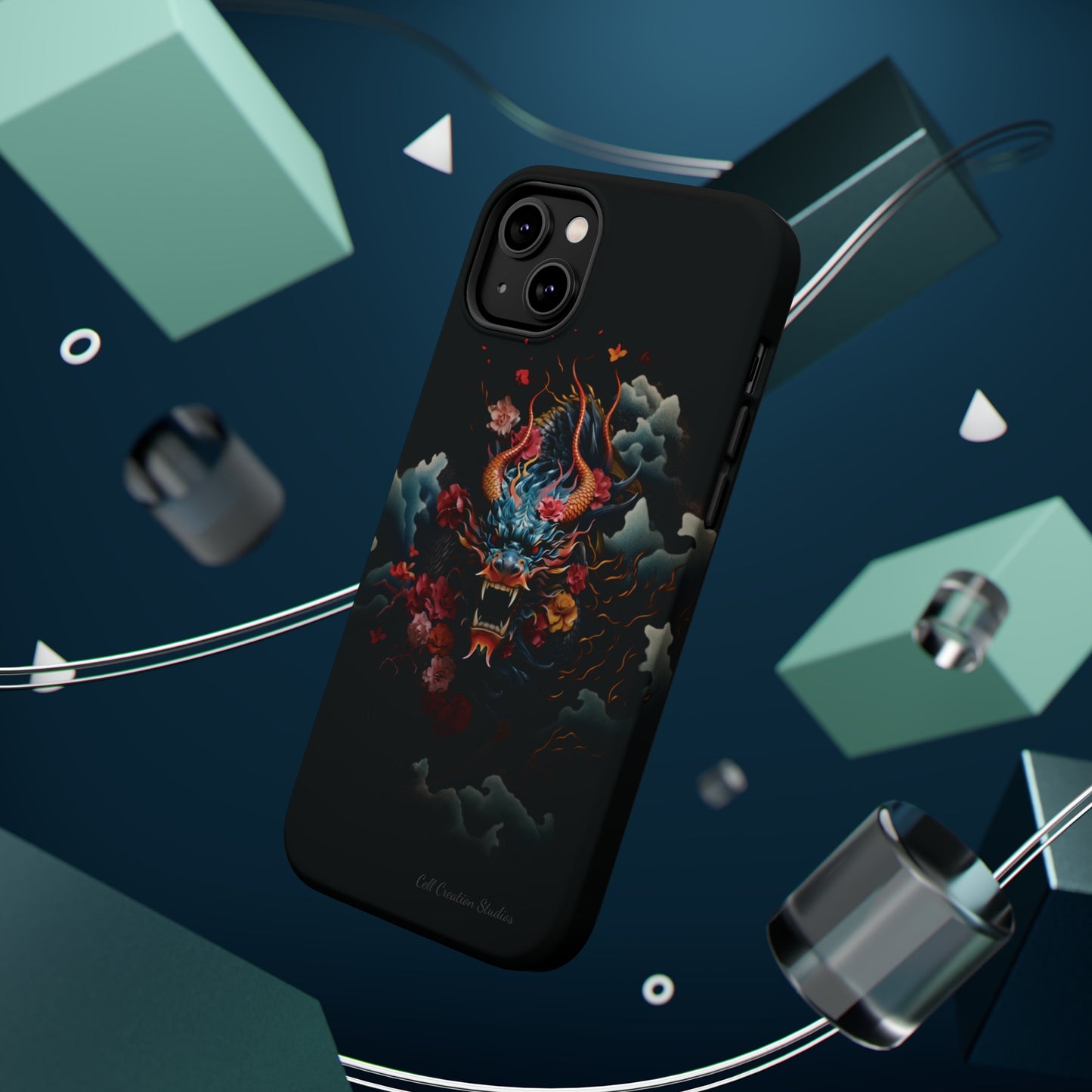 Introducing the "Japanese Dragon Majesty" Cell Phone Case – Embrace the Legend in Style -MagSafe Tough Cases