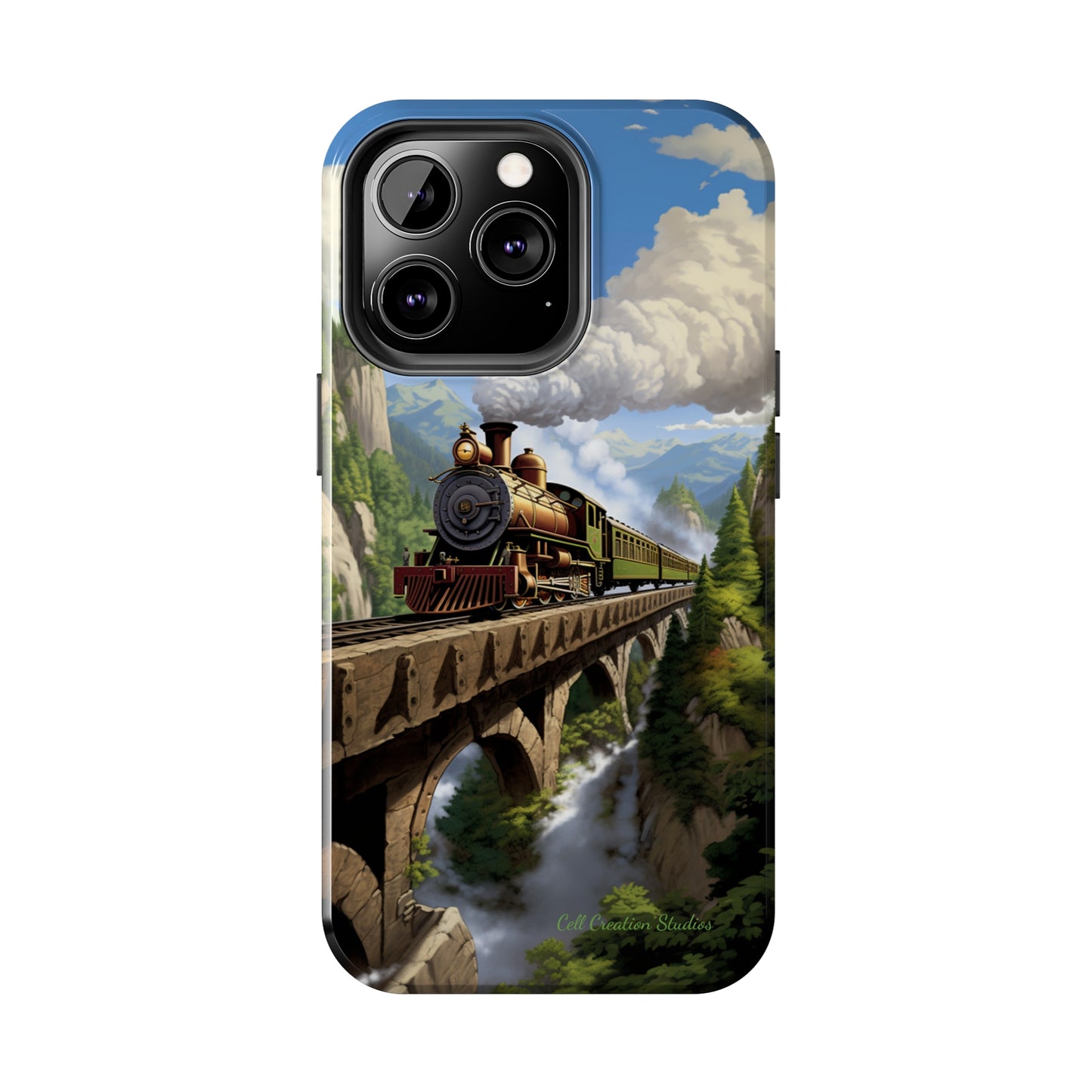 The "Scenic Mountain Train" Phone Case -Tough Phone Cases