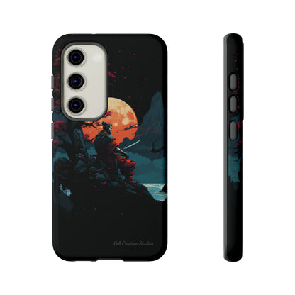 Introducing the "Moonlit Samurai Serenity" Cell Phone Case – Embrace Elegance and Strength -Tough Cases