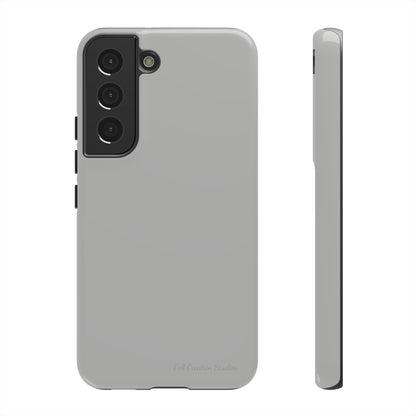 "Sleek Silver Essence" -Tough Samsung Phone Cases