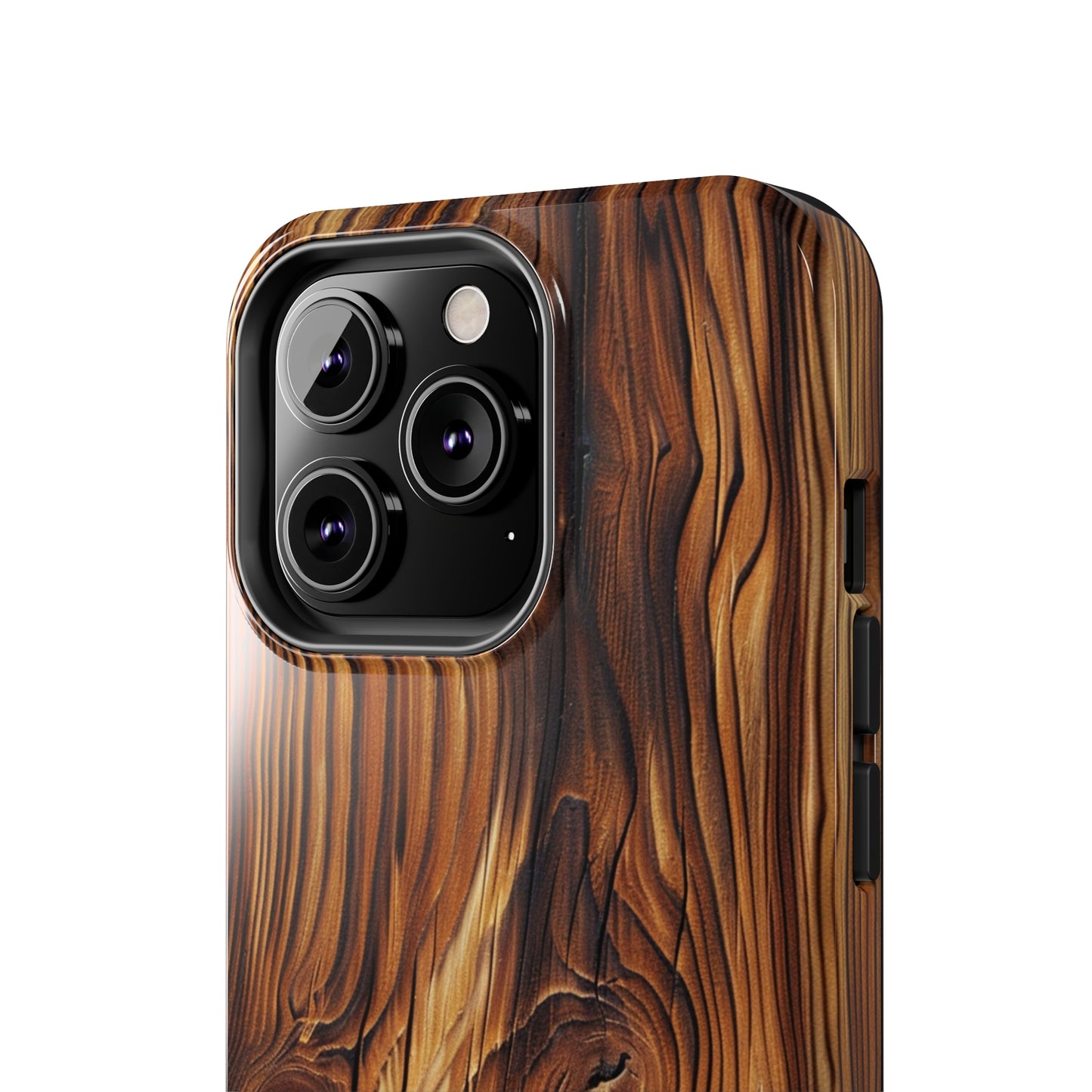 "Wood Grain Elegance" -Tough iPhone Cases