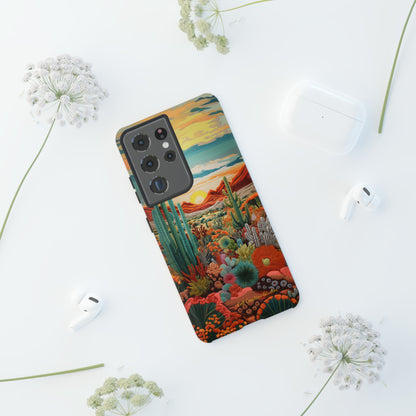 "Desert Bloom Embroidery" -Tough Samsung Cases