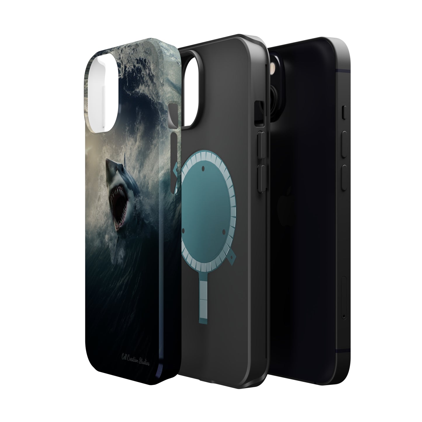 The "Ocean King Great White Shark" Phone Case -MagSafe Tough Cases