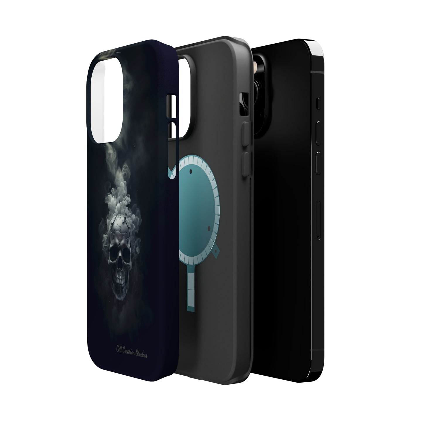 "Ethereal Skull Noir" -MagSafe Tough iPhone Cases