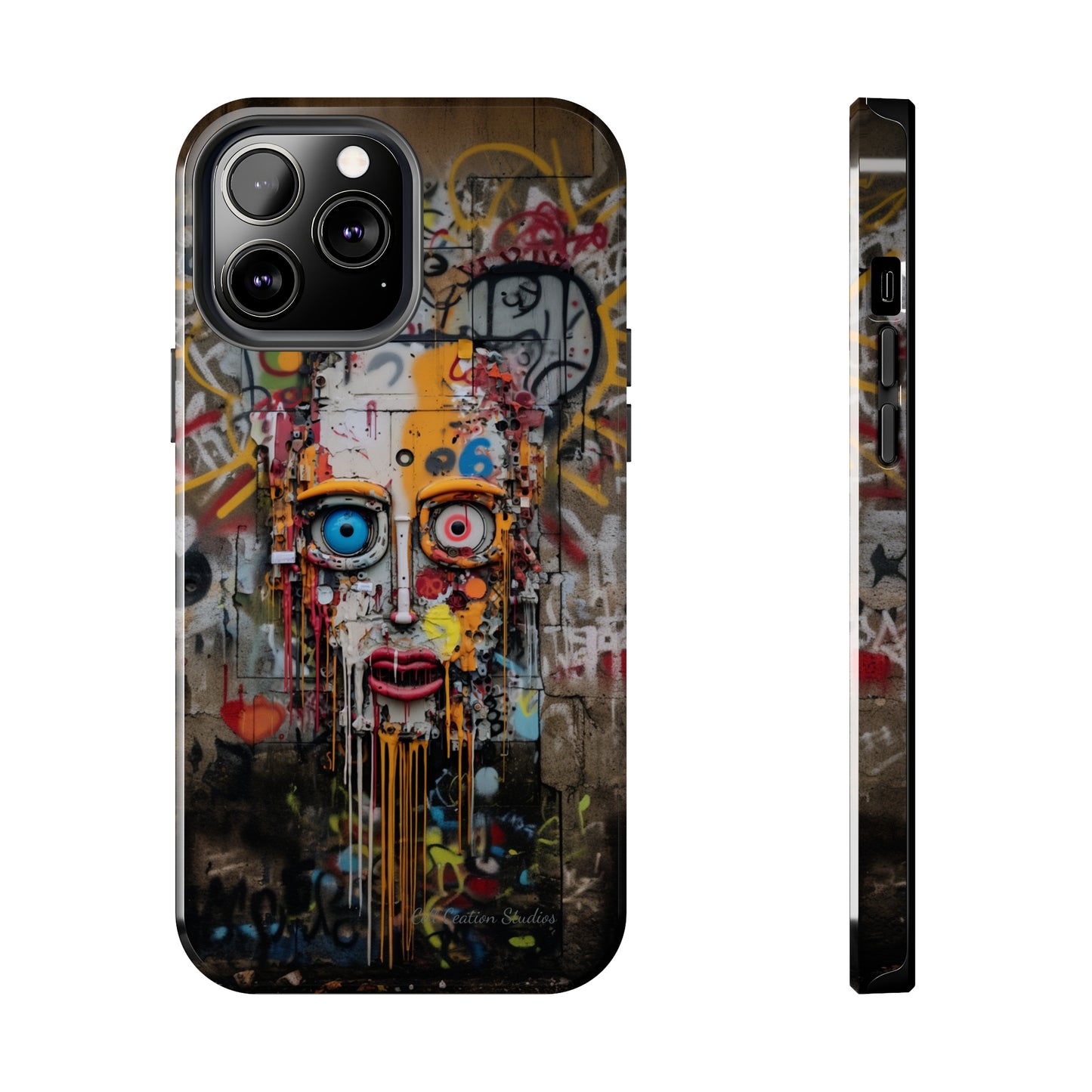 "Urban Graffiti Face" -Tough Phone Cases