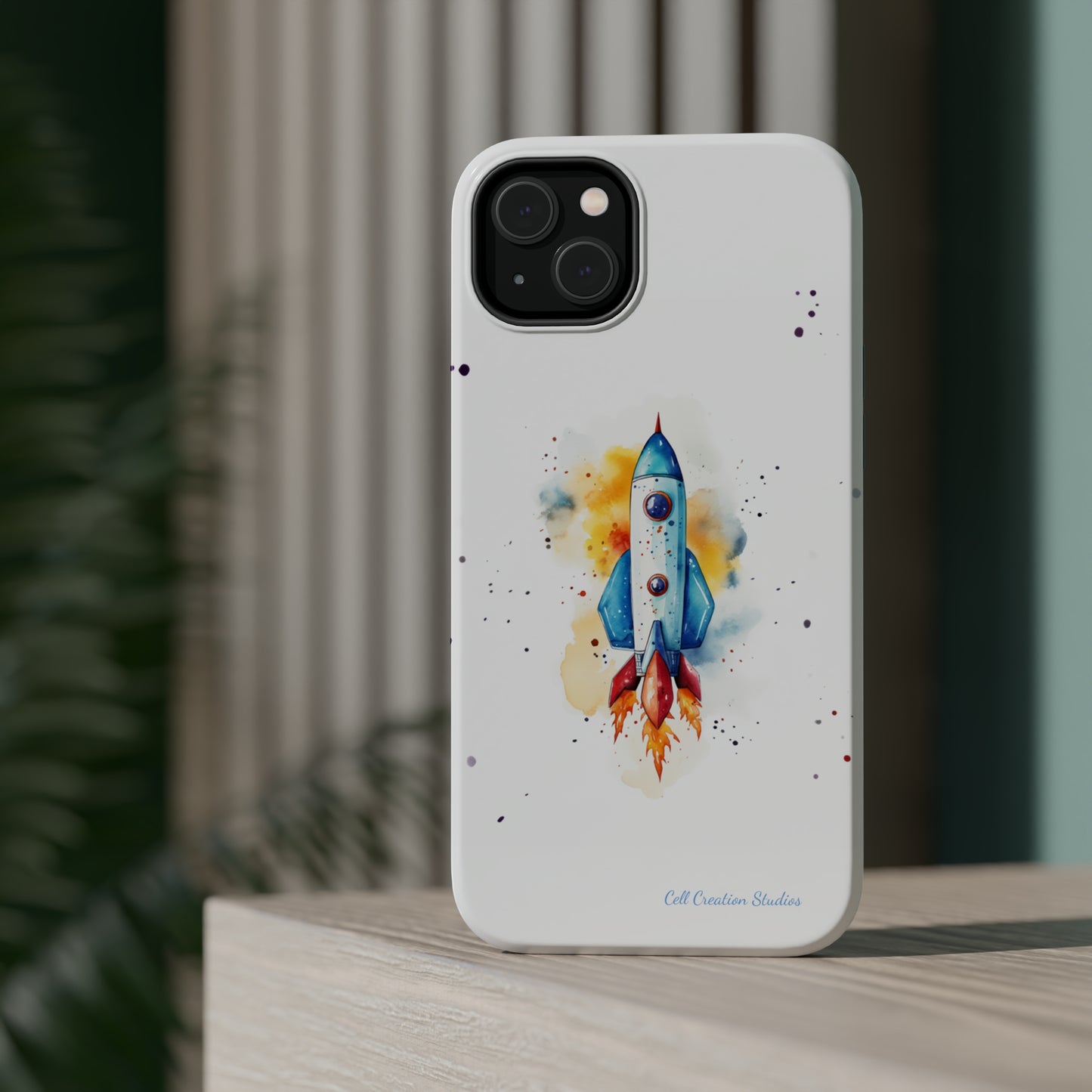 Introducing our "Cosmic Rocket" Cell Phone Case – Where Style Meets Adventure -MagSafe Tough Cases