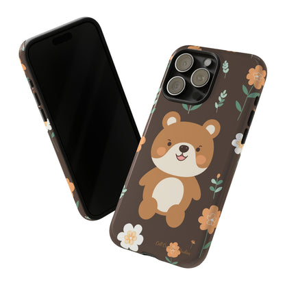 "Floral Bear Elegance" -Tough Phone Cases