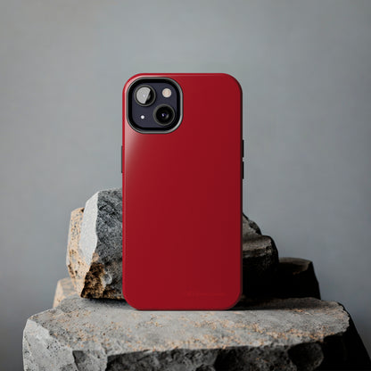 "Bold Crimson Shield" -Tough iPhone Cases