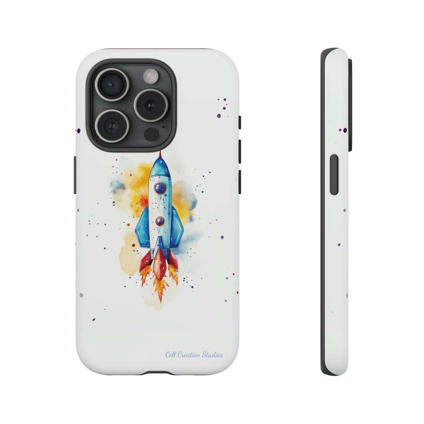 Introducing our "Cosmic Rocket" Cell Phone Case – Where Style Meets Adventure -Tough Cases