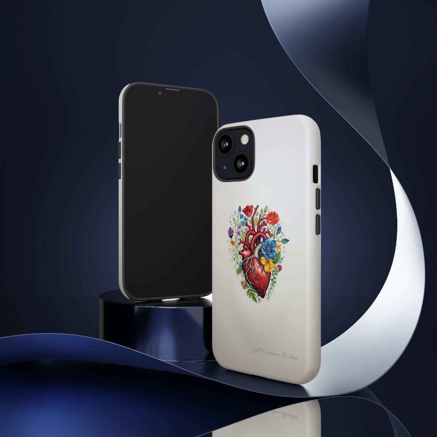 "Floral Heart Harmony" -Tough iPhone Cases