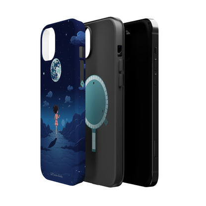 Introducing the "Moonlit Runner" Cell Phone Case – Embrace Adventure with a Captivating Lunar Design -MagSafe Tough Cases