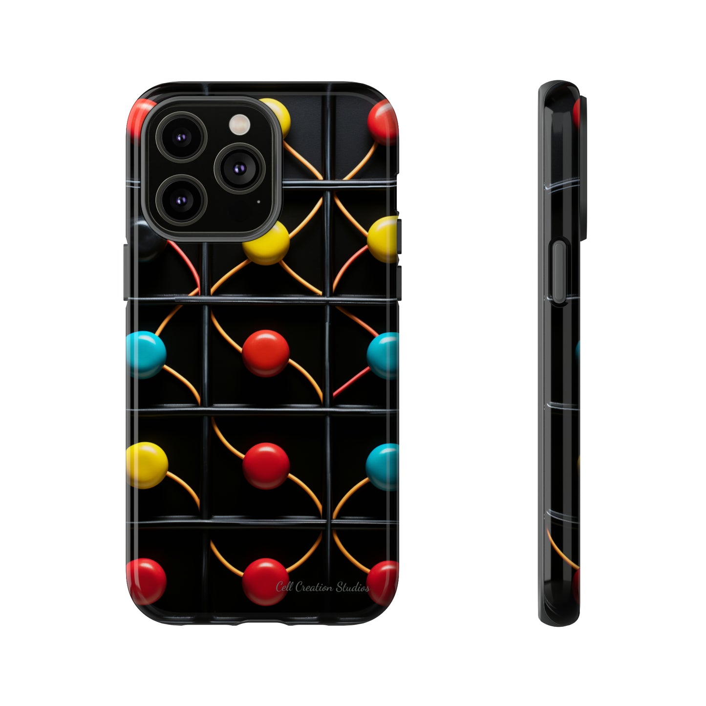 "Vibrant Spheres Fusion" -Tough Phone Cases