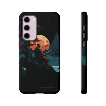 Introducing the "Moonlit Samurai Serenity" Cell Phone Case – Embrace Elegance and Strength -Tough Cases