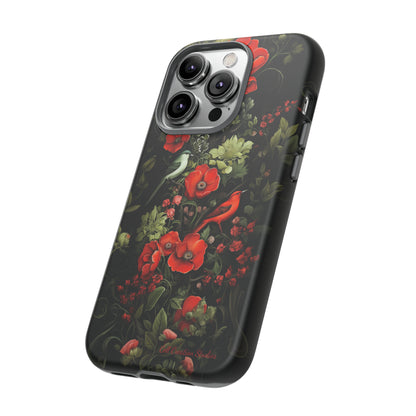 "Floral Serenade Elegance" -Tough iPhone Cases