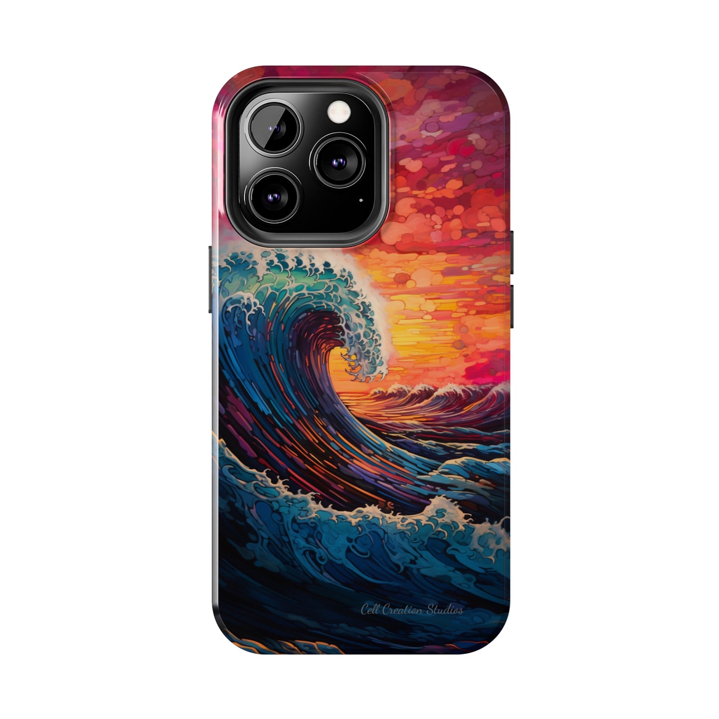 "Colorful Ocean Wave" Cell Phone Case -Tough Phone Cases